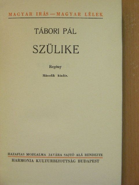 Tábori Pál - Szülike [antikvár]