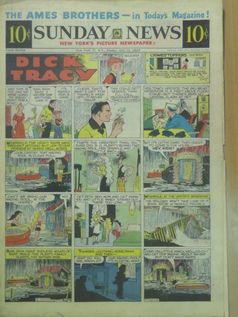 Bill Perry - Sunday News Comic Section July 25, 1954 (rossz állapotú) [antikvár]