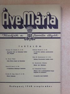 Dr. Boros Vilma - Áve Mária 1940. szeptember [antikvár]