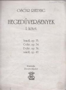 Oscar Rieding - Hegedűversenyek I. [antikvár]