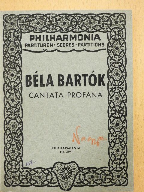 Bartók Béla - Cantata Profana [antikvár]