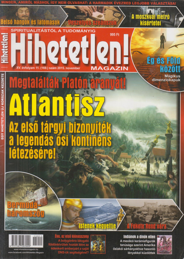 Hihetetlen! magazin 2015. november 169. szám [antikvár]