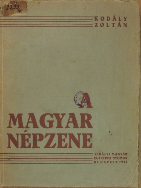 Kodály Zoltán - A magyar népzene [antikvár]