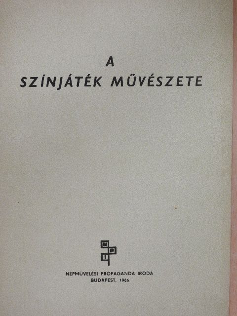 Básti István - A színjáték művészete I. [antikvár]