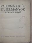 Ady Endre - Vallomások és tanulmányok [antikvár]