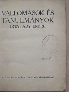 Ady Endre - Vallomások és tanulmányok [antikvár]