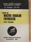 Lakatos Éva - Magyar Irodalmi Folyóiratok [antikvár]