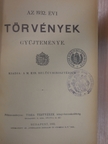 Az 1932. évi törvények gyüjteménye/Az 1933. évi törvények gyüjtemények [antikvár]