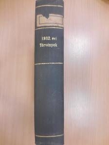 Az 1932. évi törvények gyüjteménye/Az 1933. évi törvények gyüjtemények [antikvár]