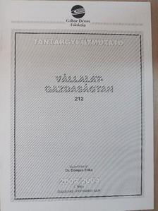 Dr. Domján Erika - Vállalatgazdaságtan [antikvár]