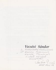 Hová viszel, folyó? - Vecsési Sádor festményei (dedikált) [antikvár]