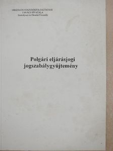 Polgári eljárásjogi jogszabálygyűjtemény [antikvár]