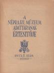 Morvay Péter - A néprajzi múzeum adattárának értesítője 1953. 1. szám [antikvár]