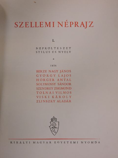 Berze Nagy János - A magyarság néprajza III. [antikvár]