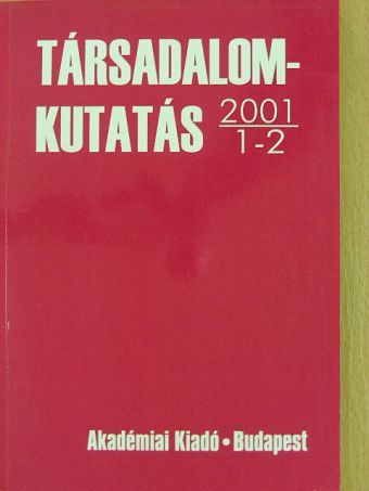Balla Bálint - Társadalomkutatás 2001/1-2. [antikvár]