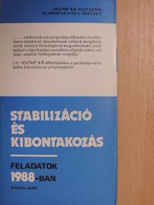 Stabilizáció és kibontakozás [antikvár]