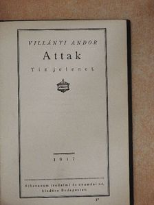 Villányi Andor - Attak [antikvár]