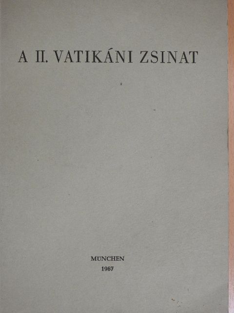 Béky Gellért - A II. vatikáni zsinat [antikvár]