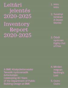Szabó Levente szerkesztő - Leltári jelentés 2020-2025 - Inventory Report 2020-2025