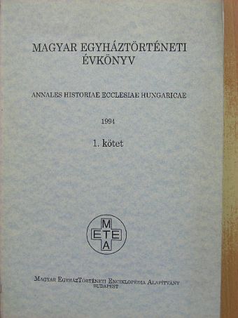 Magyar egyháztörténeti évkönyv 1994. I. [antikvár]