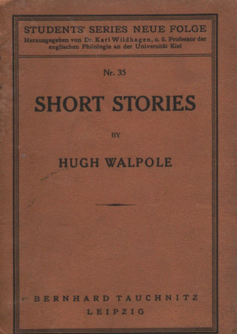 Hugh Walpole - Short Stories [antikvár]