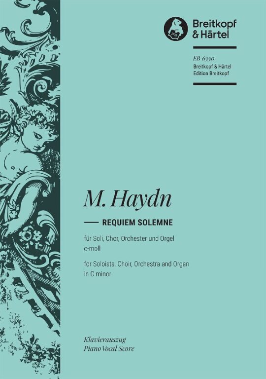 HAYDN, MICHAEL - REQUIEM SOLEMNE FÜR SOK, CHOR , ORCHESTER UND ORGEL c-MOLL, KLAVIERAUSZUG (OSKAR PETER)