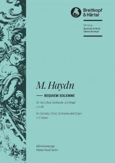 HAYDN, MICHAEL - REQUIEM SOLEMNE FÜR SOK, CHOR , ORCHESTER UND ORGEL c-MOLL, KLAVIERAUSZUG (OSKAR PETER)