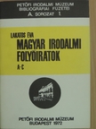 Lakatos Éva - Magyar Irodalmi Folyóiratok [antikvár]