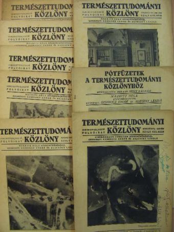 Dr. Gaál István - Természettudományi Közlöny 1944. (nem teljes évfolyam)/Pótfüzet a Természettudományi Közlönyhöz 1944/2. [antikvár]
