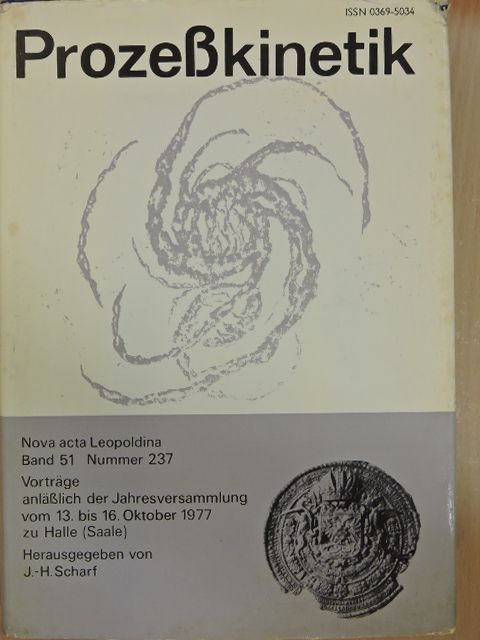 D. Schneider - Nova Acta Leopoldina - Prozeßkinetik [antikvár]
