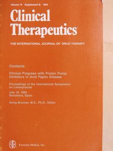 Christian Florent - Clinical Therapeutics 15. Supplement B [antikvár]