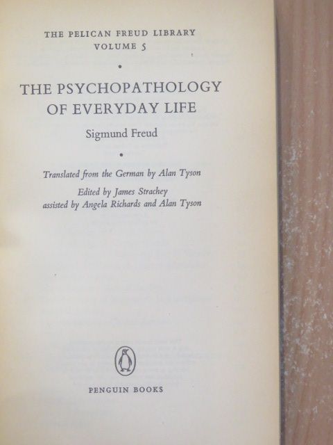 Sigmund Freud - The Psychopathology of Everyday Life [antikvár]