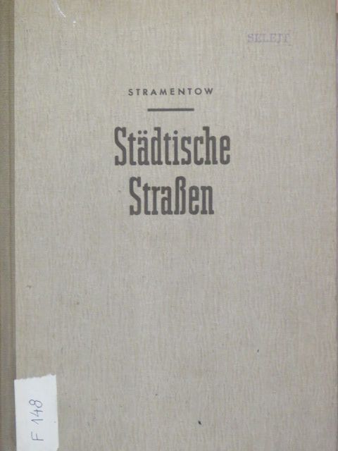 A. E. Stramentow - Städtische Straßen [antikvár]