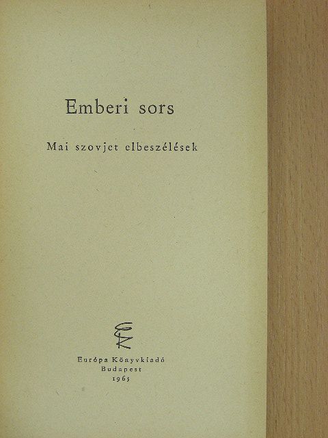 A. Kuznyecov - Emberi sors [antikvár]