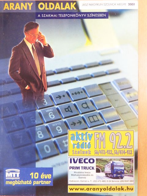 Arany Oldalak - Jász-Nagykun-Szolnok megye 2001 [antikvár]