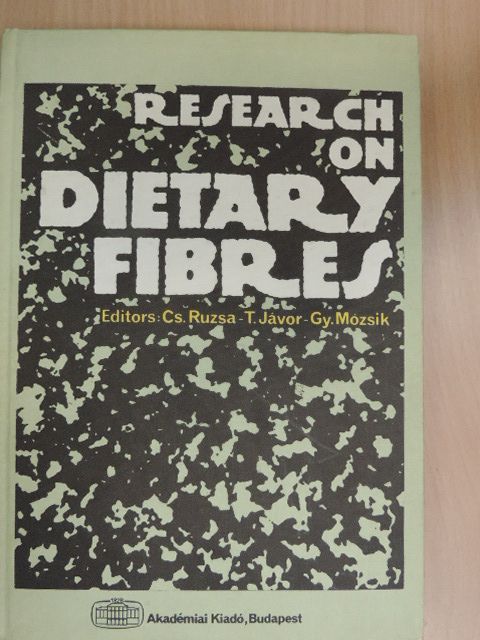 Horváth L. - Research on Dietary Fibres [antikvár]