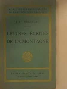J.-J. Rousseau - Lettres écrites de la Montagne [antikvár]