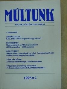 Horváth Miklós - Múltunk 1995/2. [antikvár]