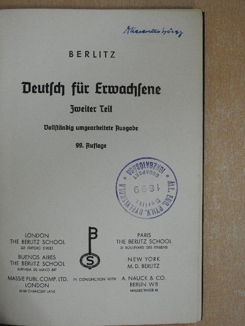 Deutsch für Erwachsene 2. (gótbetűs) [antikvár]