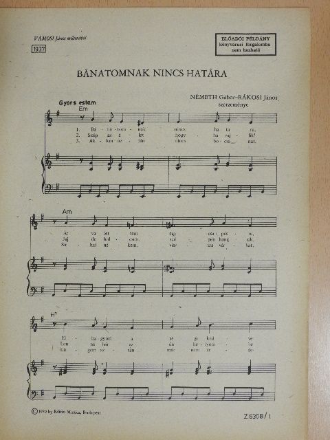 Németh Gábor - Bánatomnak nincs határa [antikvár]