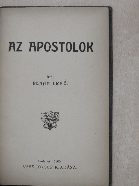 Renan Ernő - Az apostolok [antikvár]