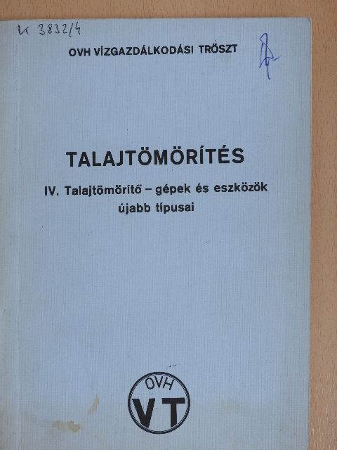 Talajtömörítés IV. [antikvár]