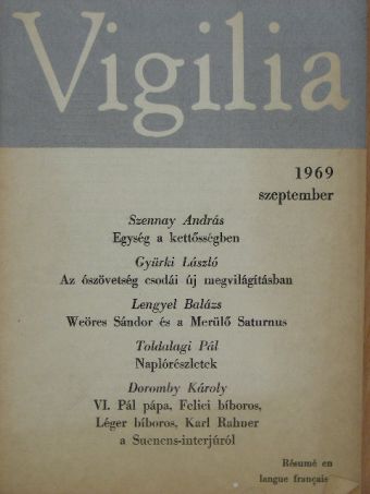 Bódás János - Vigilia 1969. szeptember [antikvár]