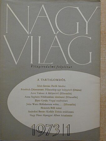 Anna Seghers - Nagyvilág 1973. január [antikvár]