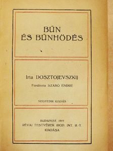 Dosztojevszkij - Bűn és bűnhődés [antikvár]