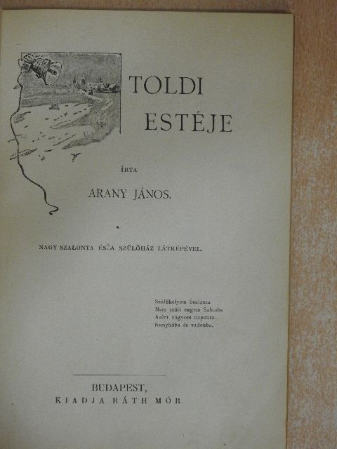 Arany János - Toldi estéje [antikvár]