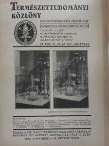 Dr. Erdélyi János - Természettudományi Közlöny 1932. november 1-15. [antikvár]