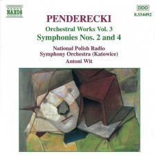 PENDERECKI - ORCHETRAL WORKS VOL.3: SYMPHONIES NO.2,4 CD WIT