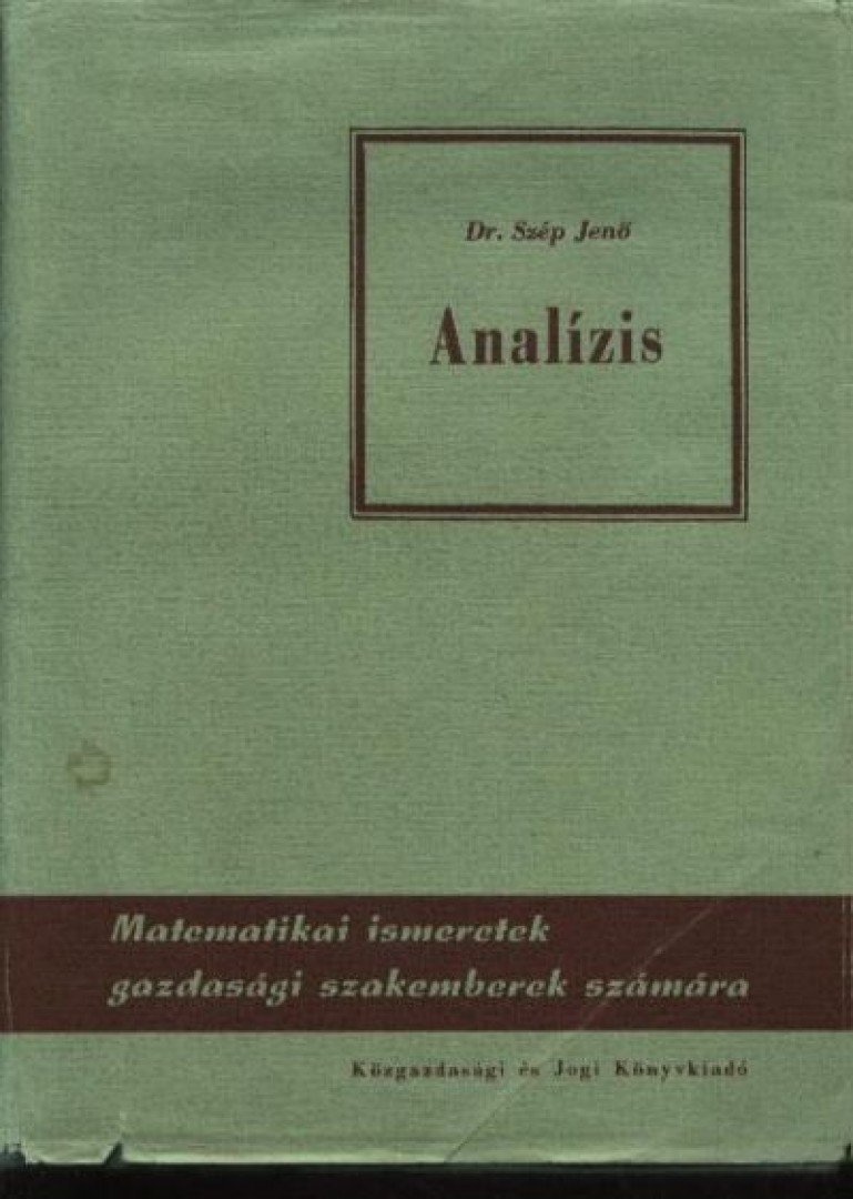 Dr. Szép Jenő - Analízis [antikvár]