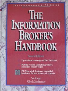Alfred Glossbrenner - The Information Broker's Handbook - Floppy-val [antikvár]